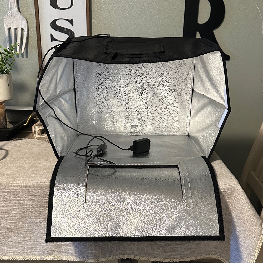 Black and Silver Portable Light Box Photography